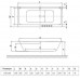 Ванна  прямоугольная Excellent Arana 180*85, WAEX.AQA18WH