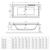 Ванна  прямоугольная Excellent Pryzmat 160*75, WAEX.PRY16WH