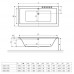 Ванна  прямоугольная Excellent Pryzmat Slim 170*75, WAEX.PRY17WHS-BN