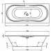 Ванна прямоугольная Vagnerplast BRIANA 170(VPBA170BRI2X-01)