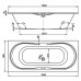Ванна прямоугольная Vagnerplast BRIANA 180(VPBA180BRI2X-01)