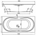 Ванна прямоугольная Vagnerplast BRIANA 185(VPBA185BRI2X-01)