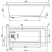 Ванна прямоугольная Vagnerplast CAVALLO 150(VPBA157CAV2X-01)