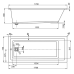 Ванна прямоугольная Vagnerplast CAVALLO 170(VPBA170CAV2X-01)