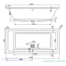 Ванна прямоугольная Vagnerplast CAVALLO 180(VPBA180CAV2X-011)