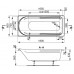 Ванна прямоугольная Vagnerplast HÉRA(VPBA180HER2X-01)