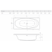 Ванна RADAWAY Dia 180x80 с ножками, WA1-05-180x080U