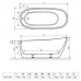 Ванна RADAWAY Nikia 175×78×60/71, white, WA1-41-175x078U-B