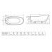 Ванна RADAWAY Sapientza 175×78×60/71, black, WA1-42-175x078U-BC