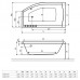 Ванна RADAWAY Sitera 150×85 с ножками, WA1-32-150х085 L/P