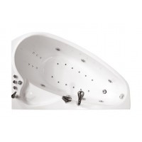 Ванна Triton Пеарл-Шелл Левая 1600х1040х605 асимметричная (ванна+каркас+лицевой экран+слив-перелив)