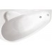 Ванна Triton Пеарл-Шелл правая 1600х1040х605 асимметричная (ванна+каркас+лицевой экран+слив-перелив)