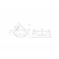 Ванна угловая Excellent Konsul 150*150 см, WAEX.KON15WH
