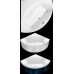 Ванна угловая VILLEROY&BOCH SQUARO  1450*1450см с передней панелью  (цвет ванны белый, цвет панели черный) BQ145SQR3PBV-01