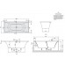 Ванна VILLEROY&BOCH LA BELLE 180*80см встраиваемая+ножки BQ180LAB2V-01