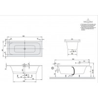 Ванна VILLEROY&BOCH LOOP & FRIENDS 180*80см BA175LFS9REV-01