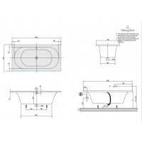 Ванна VILLEROY&BOCH LOOP & FRIENDS 190*90см BA199LF02V-96