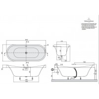 Ванна VILLEROY&BOCH MY NATURE  190*80см встраиваемая версия BA190NAT7V-01