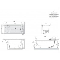 Ванна VILLEROY&BOCH O.NOVO  160*70 см BA160CAS2V-01