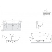 Ванна VILLEROY&BOCH O.NOVO  180*80 см BA180CAS2V-01