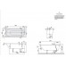 Ванна VILLEROY&BOCH OBERON 180*80см + ножки UBQ180OBE2V-01