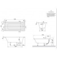 Ванна VILLEROY&BOCH OMNIA ARCHITECTURE  150*70см BA157ARA2V-01