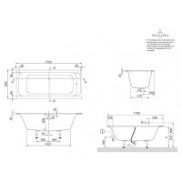 Ванна VILLEROY&BOCH OMNIA ARCHITECTURE  180*80см BA180ARA2V-96