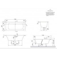 Ванна VILLEROY&BOCH OMNIA ARCHITECTURE  180*80см UBA180ARA2V-01