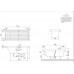 Ванна VILLEROY&BOCH SQUARO  170*75см + ножки BQ170SQR2V-01