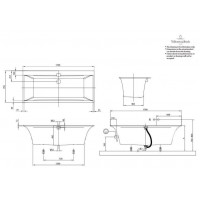 Ванна VILLEROY&BOCH SQUARO EDGE 12  170*75 см UBQ170SQE2DV-01