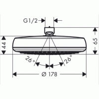 Верхний душ Hansgrohe Crometta 160 26577400