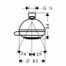 Верхний душ Hansgrohe Crometta 85 Vario  28424000