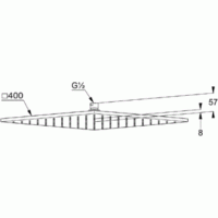 Верхний душ KLUDI A-QA  6444005-00