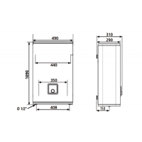 Водонагреваель  Atlantic Vertigo Opro MP 065 F220-2E-BL (1500W)
