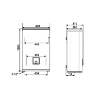 Водонагреваель  Atlantic Vertigo Opro MP 080 F220-2E-BL (1500W)