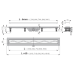 Водосточный желоб Alcaplast APZ8-950m