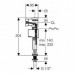 Впускной клапан Geberit IMPULS BASIC 340 1/2" нижний подвод