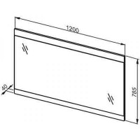 Зеркало Aquaform DECORA 120 0409-541613 легно темное