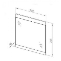 Зеркало Aquaform DECORA 70 0409-542511 бордовый