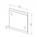 Зеркало Aquaform DECORA 70 0409-542511 бордовый