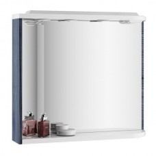 Зеркало Ravak ROSA M780, 78 см, с полочкой и подсветкой, оникс/белое, левое